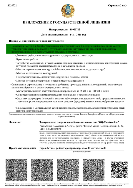 Приложение к лицензии стр1