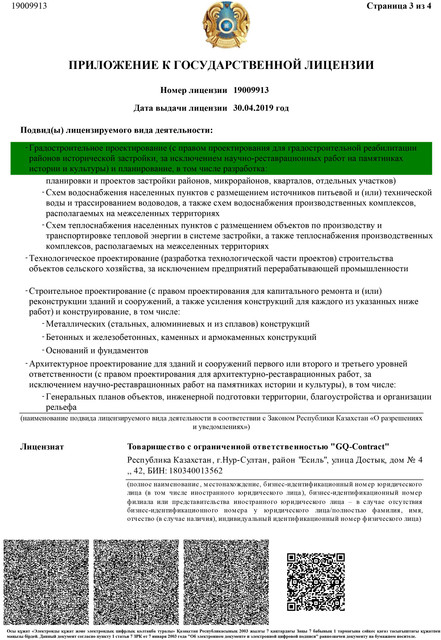 Приложение к лицензии стр3